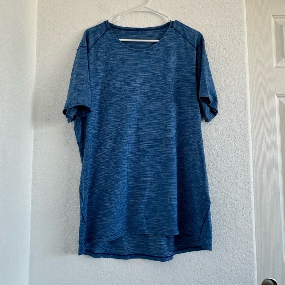 lululemon athletica Blue Short Sleeve Tee